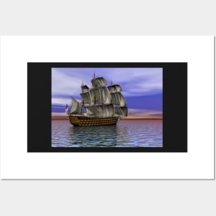 English Vessel, Digital Art Posters and Art